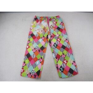 Disney Pants Womens Large‎ Colorblock Multicolor Mickey Mouse Cotton Casual